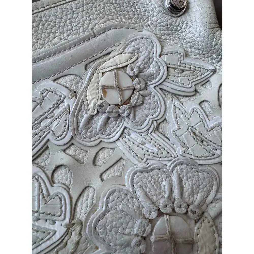 Brighton Purse Bag Masterpiece Magnolia La Sagrada 3D Floral Applique Ivory